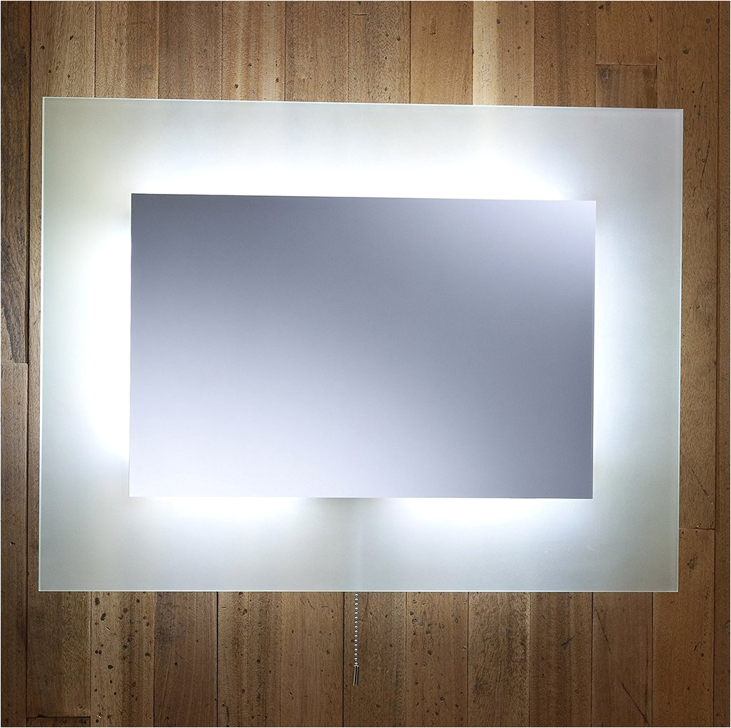 bathroom mirror led ambient white surround light 1