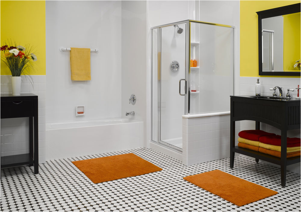 Bathtub Surround Liner Bath & Shower Wall Surround with Acrylic Tile & Swanstone
