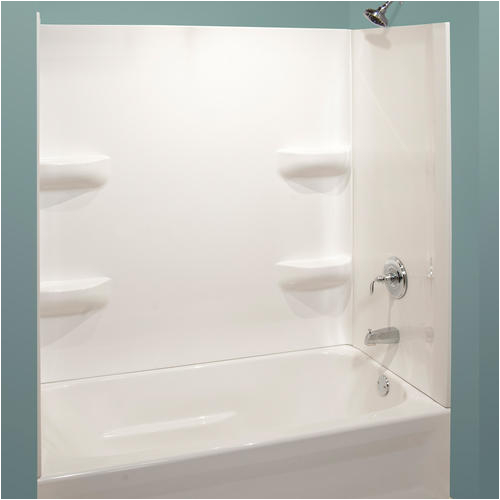 Bathtub Surround Wall Kits Lyons Elite™ Corner Shelf 3 Piece Bathtub Wall Kit at Menards