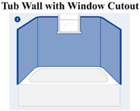 Bathtub Surround with Window Cut Out Tubcove Seattle Bath Wall Info