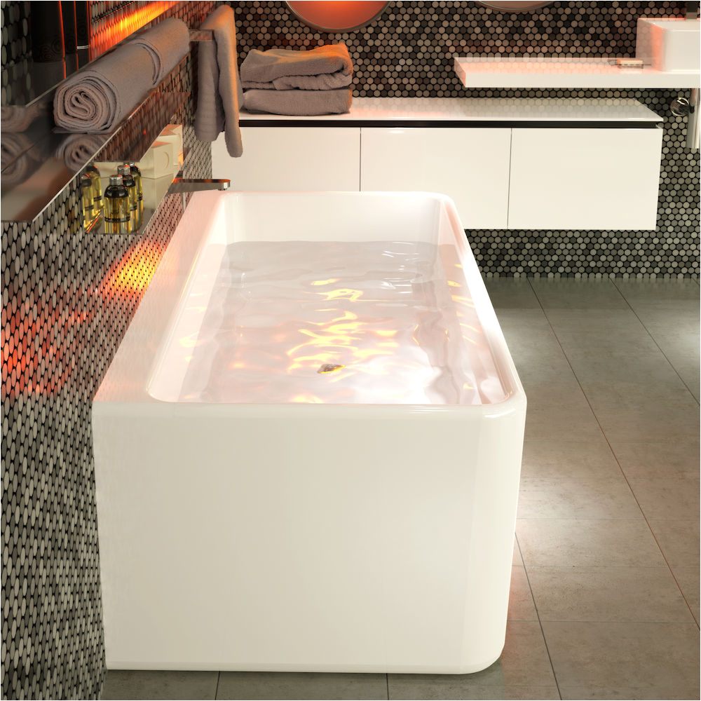 cube 1800 back to wall freestanding bath 3