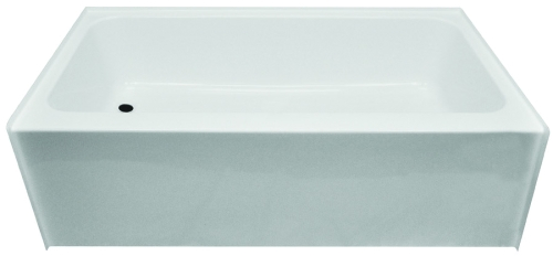 kinro 27 in x 54 in mobile home tub with left drain pt 2754lwh