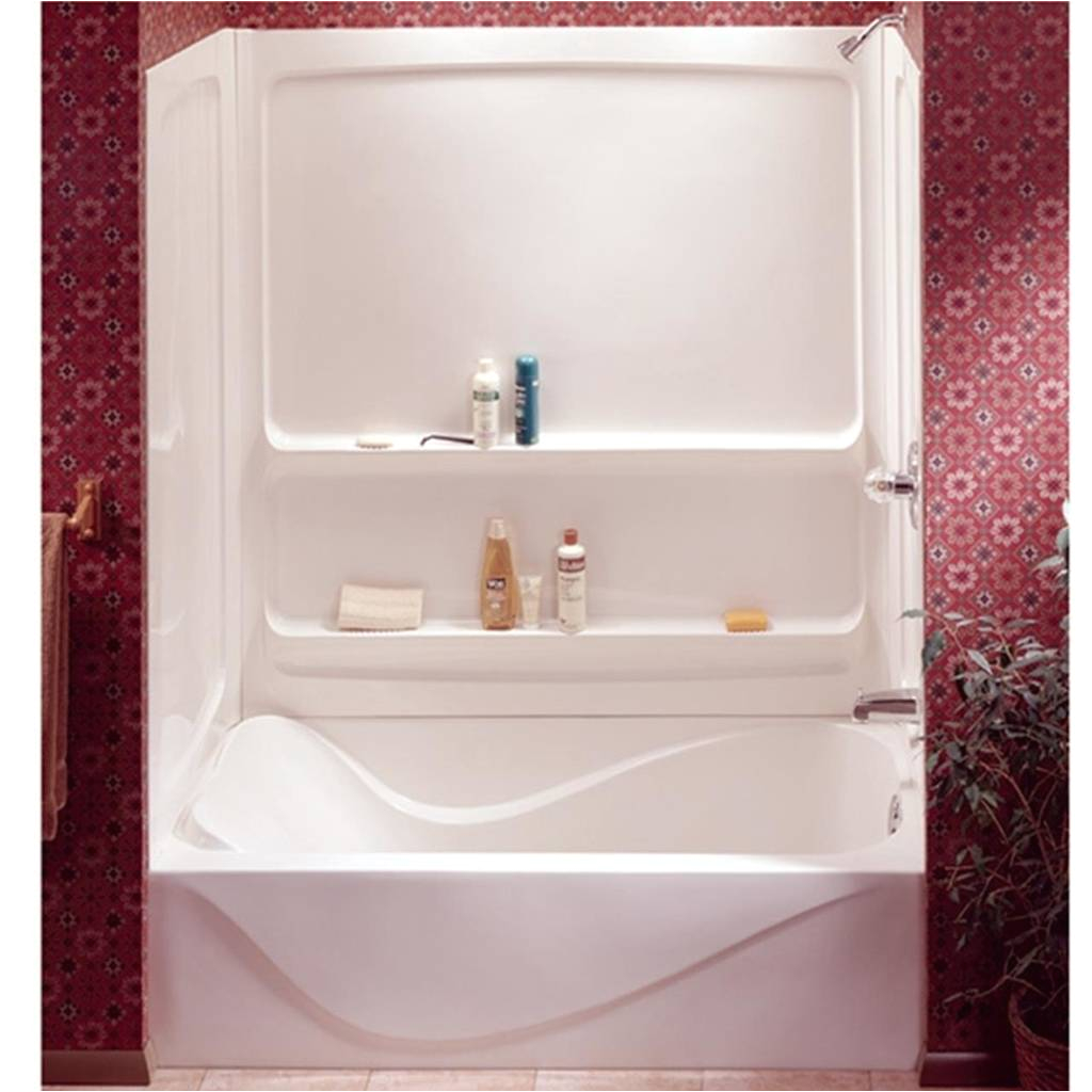 acrylux 60 x 30 inch right drain bathtub with above floor rough in