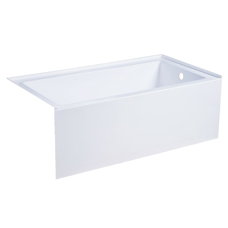 kingston brass aqua eden 54 x 30 alcove soaking bathtub lbnf2734