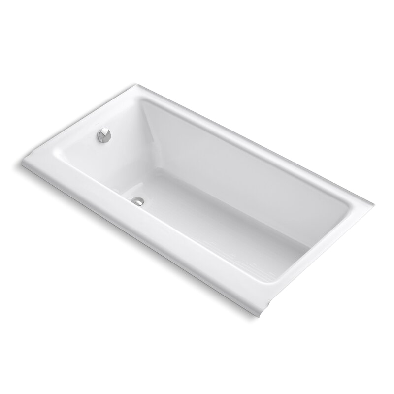 Kohler Highbridge 60 X 32 Alcove Bath with Enameled Apron and Left Hand Drain 877 S KOH