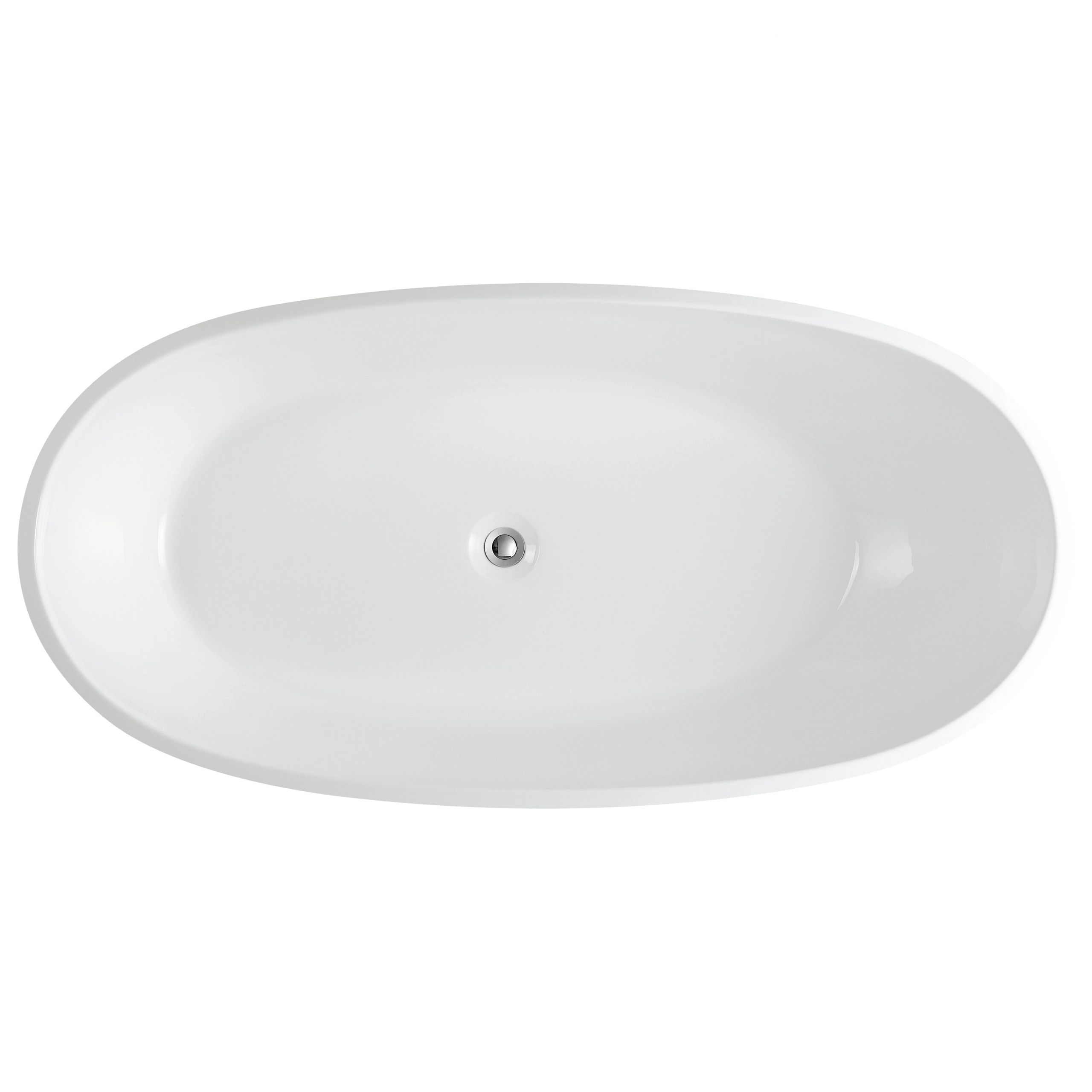 Eviva Sarah Free Standing 60 Acrylic Bathtub EVTB6218 60WH EVIE1202