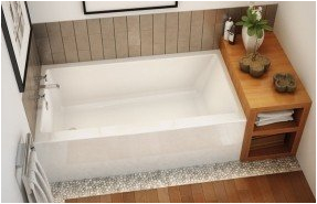 extra wide bathtub