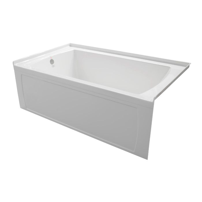 Bathtubs 66 X 30 Valley oro 66×30 Skirted Tub with Left Hand Drain