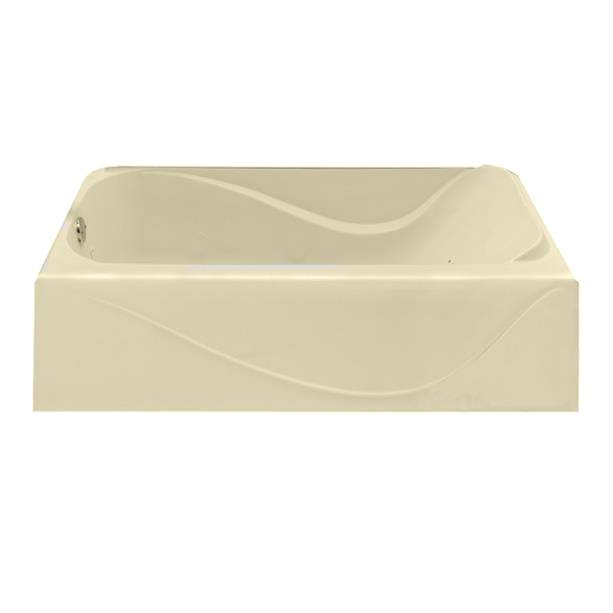 acrylux 60 x 30 inch right drain bathtub with above floor rough in