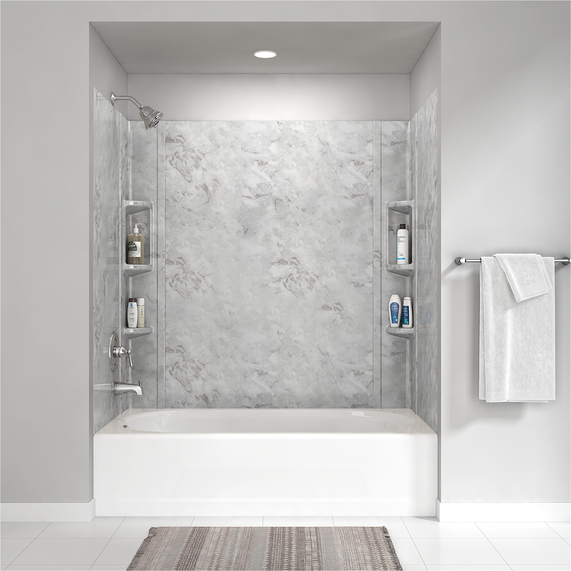 colony 60x59 inch bathtub walls