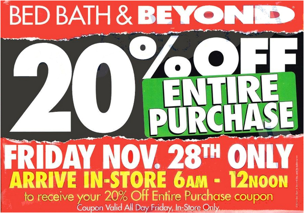 bed bath beyond black friday deals for 2014 online and in store