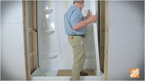 how to install a direct to stud shower enclosure