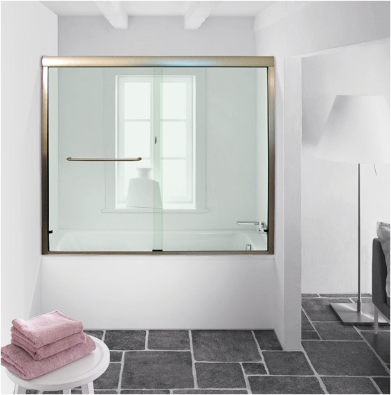 semi frameless sliding bathtub doors