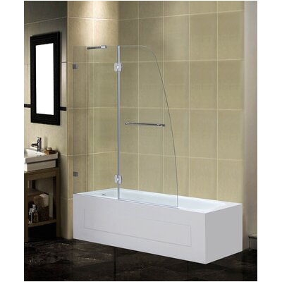 Aston Frameless Pivot Tub Height Shower Door TDR982 CH 48 6 UZO1039