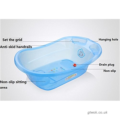 amymgll neonatal bath tub transparent baby bath tub children s bath tub non removable environmental friendly removable bathroom rack suitable for 0 5 years old size 80x47x20 80x47x20 b zkmy