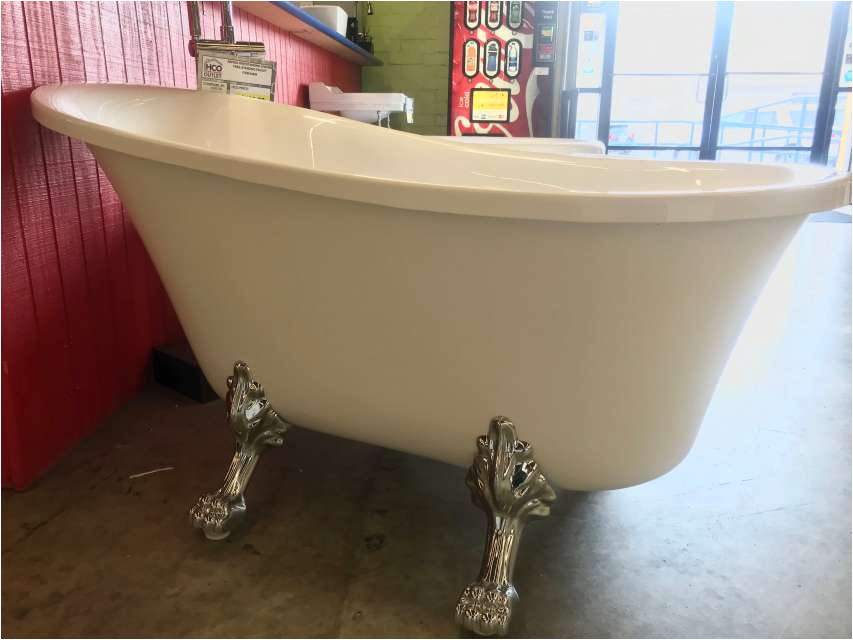 2550 59 slim line clawfoot soaker freestanding tub 5471