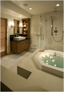 Master Bathroom with Soaking Tub asian bathroom san francisco