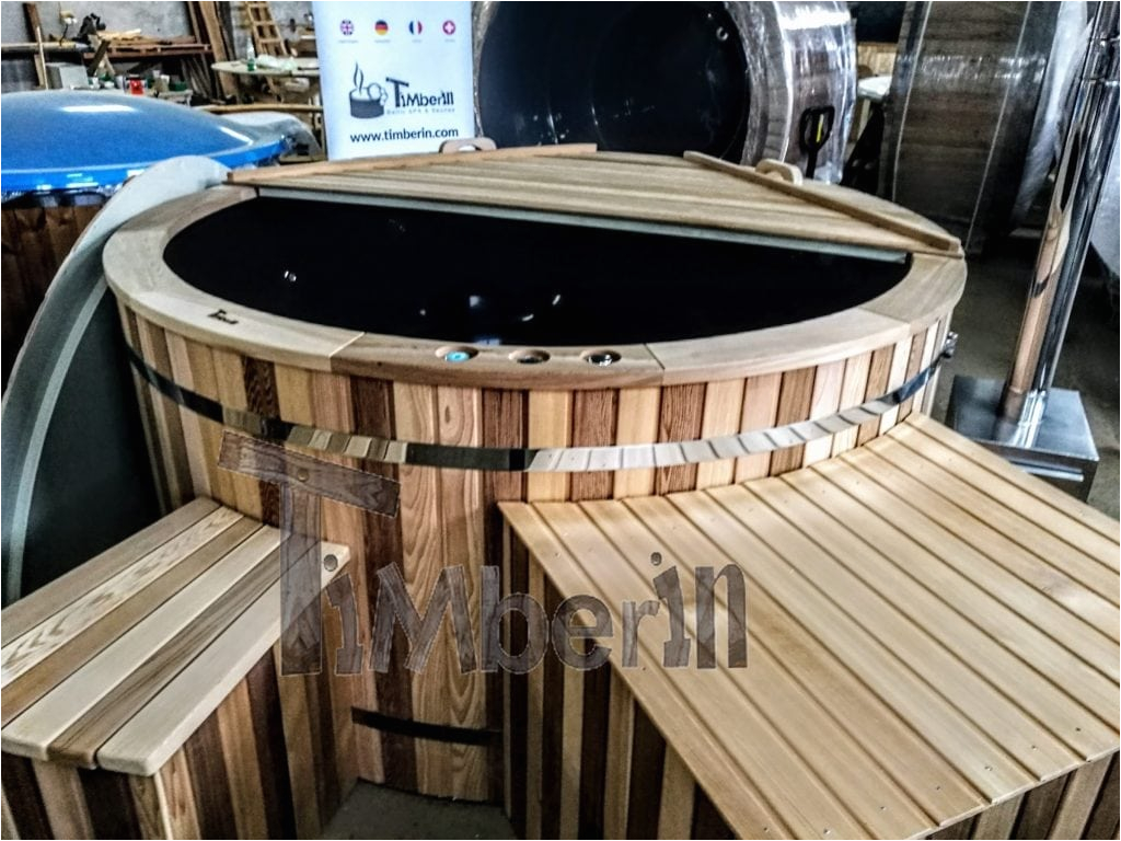 wood fired electric red cedar hot tub for sale 12