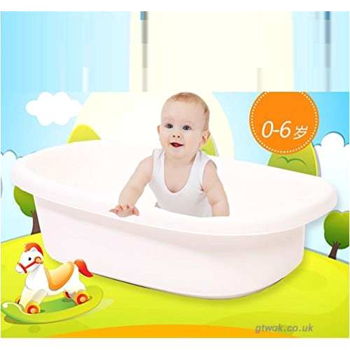 shishang children s bathtub large thickening can sit on a non slip shower bed blue and yellow size 93 54 30cm for 0 6 year old baby b075f3cj7z