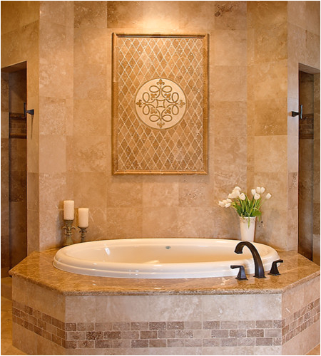 Master Bath Tub and Shower area traditional bathroom houston