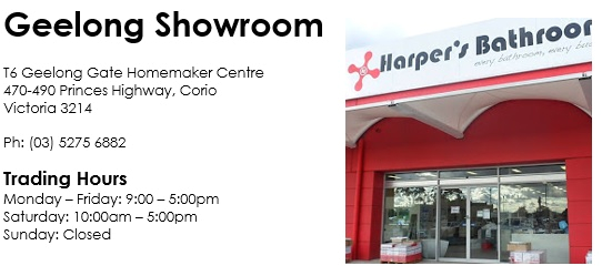 harpers bathrooom geelong showroom