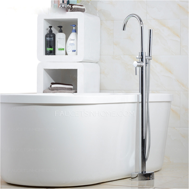 high end floor standing rotatable bathtub faucet shower system p 560