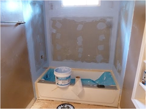 Bathtubs Installed Tile Backer Board Installation 60" Bathtub Surround