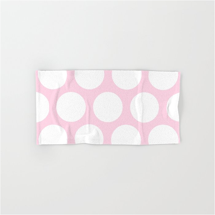 large polka dots pink bath towel sku=s6 p52a68v452
