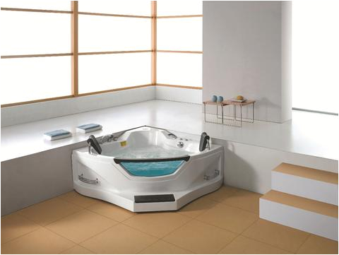 2 person corner hydrotherapy whirlpool bathtub spa massage therapy hot tub