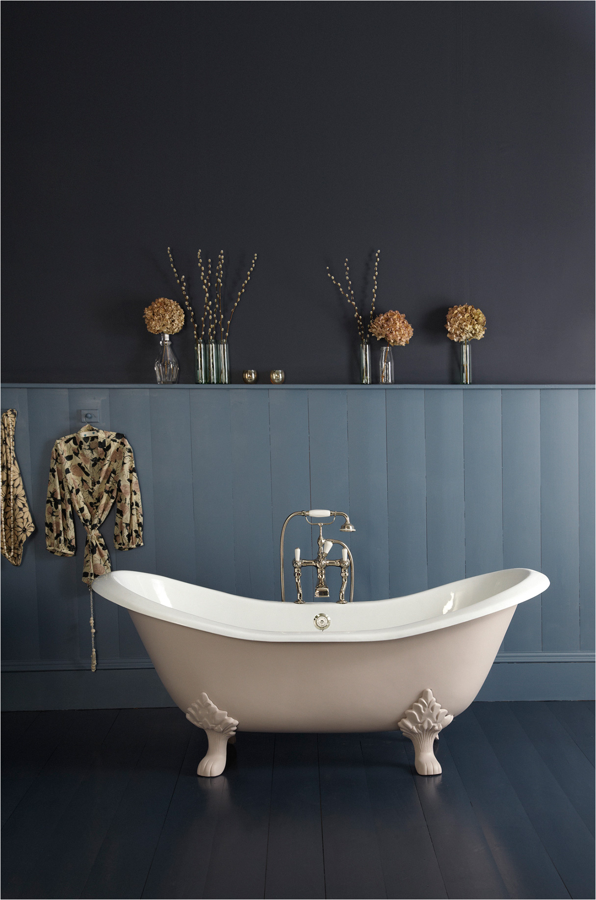 polperro double ended slipper cast iron bath