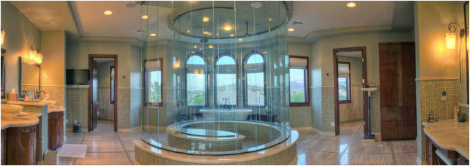 walk in shower luxury bathroom