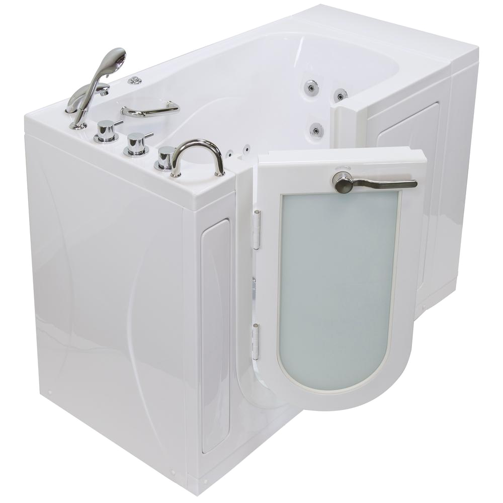 Bathtubs Luxury L Ella Monaco Acrylic 52 In Walk In Whirlpool Bath In White