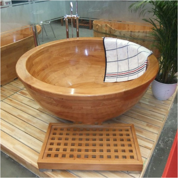 oak bathtub luxury round oak freestanding bathtubs