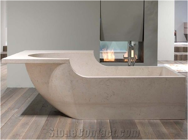 luxury cream limestone bath tubs solid surface bathtubs for bathroom