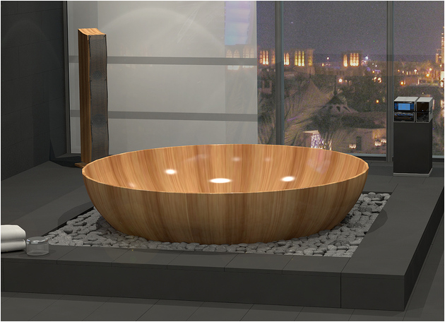 wood bathtubs for modern interior design and luxury bathrooms