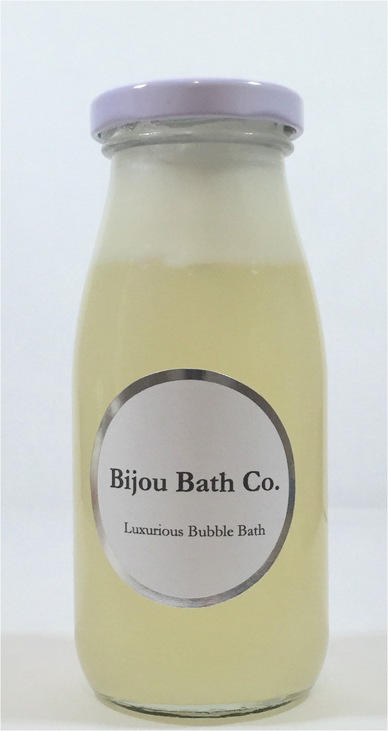 luxurious bubble bath