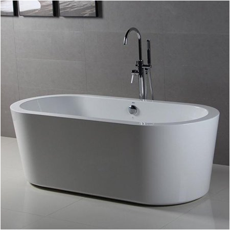 Bathtubs Modern 6 Ferdy 67" Freestanding Bathtub Bathroom Acrylic soaking