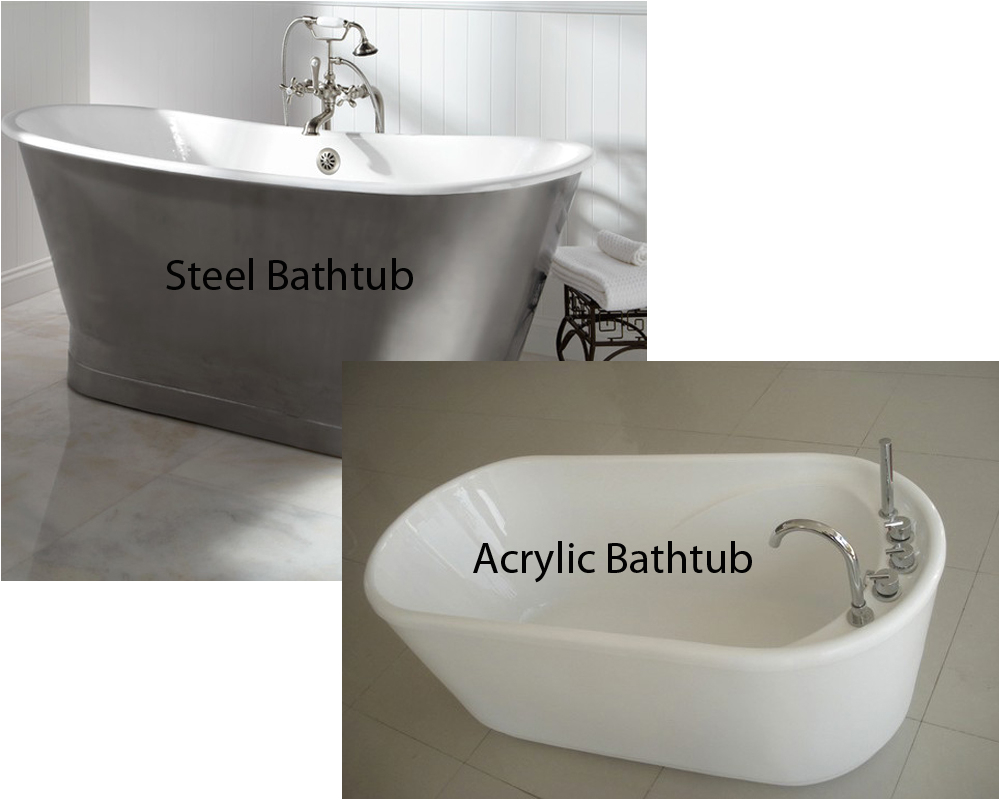 steel vs acrylic bathtub