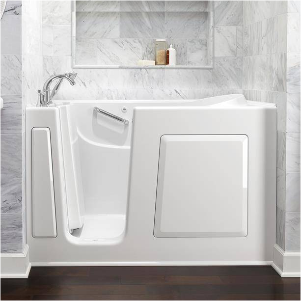 gelcoat value series 30x60 inch soaking walk in bathtub left hand door and drain