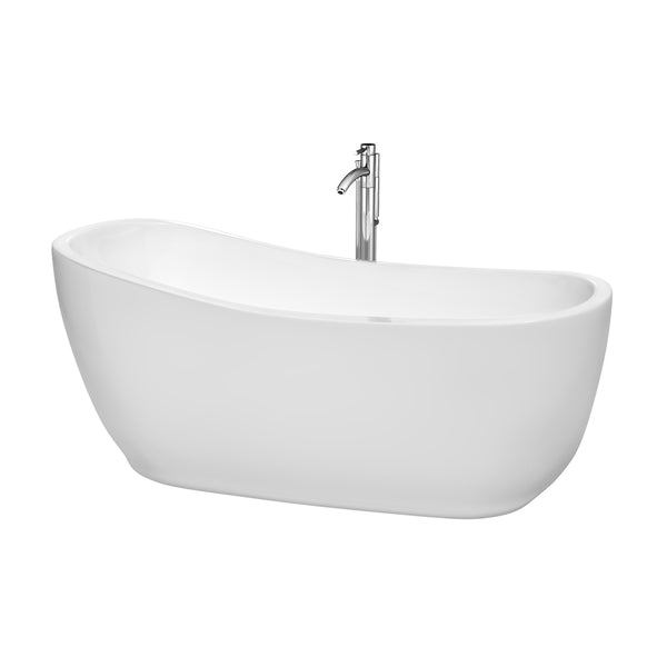 Bathtubs soaking E Shop Wyndham Collection Margaret 66 Inch White