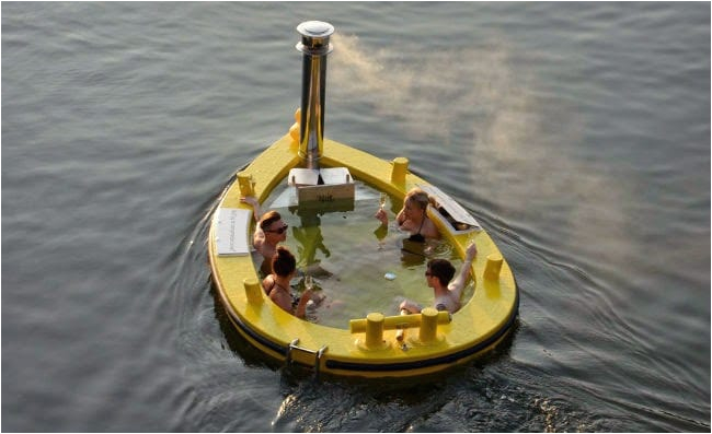 hottug mobile hot tub boat