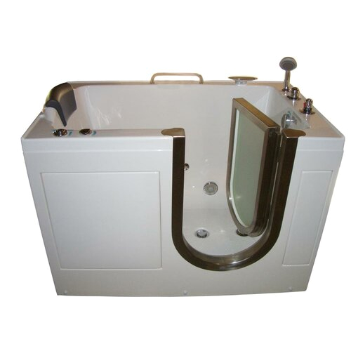 Therapeutic Tubs Stream 60 x 30 Whirlpool Jetted Step In Bathtub WFSI3060WH MTB1016