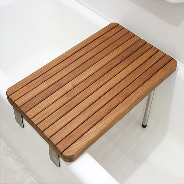 ada pliant foldup teak shower benches