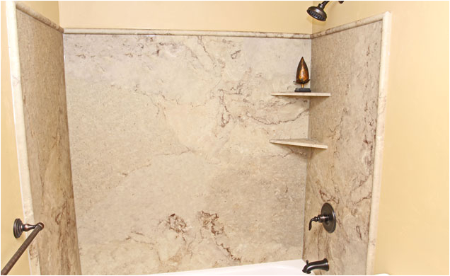 granite shower stall kits