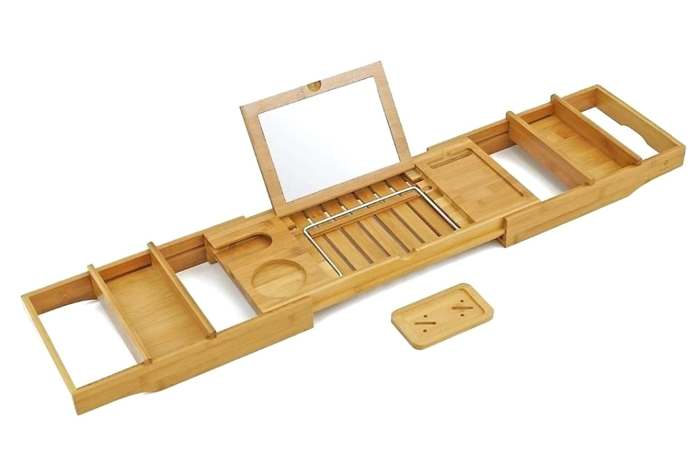 bamboo bathtub caddy