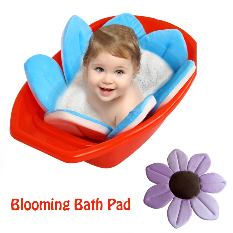 Best Baby Bathtub for Double Sink Baby Blooming Bath Mat Bathtub Foldable Aid soft Liner