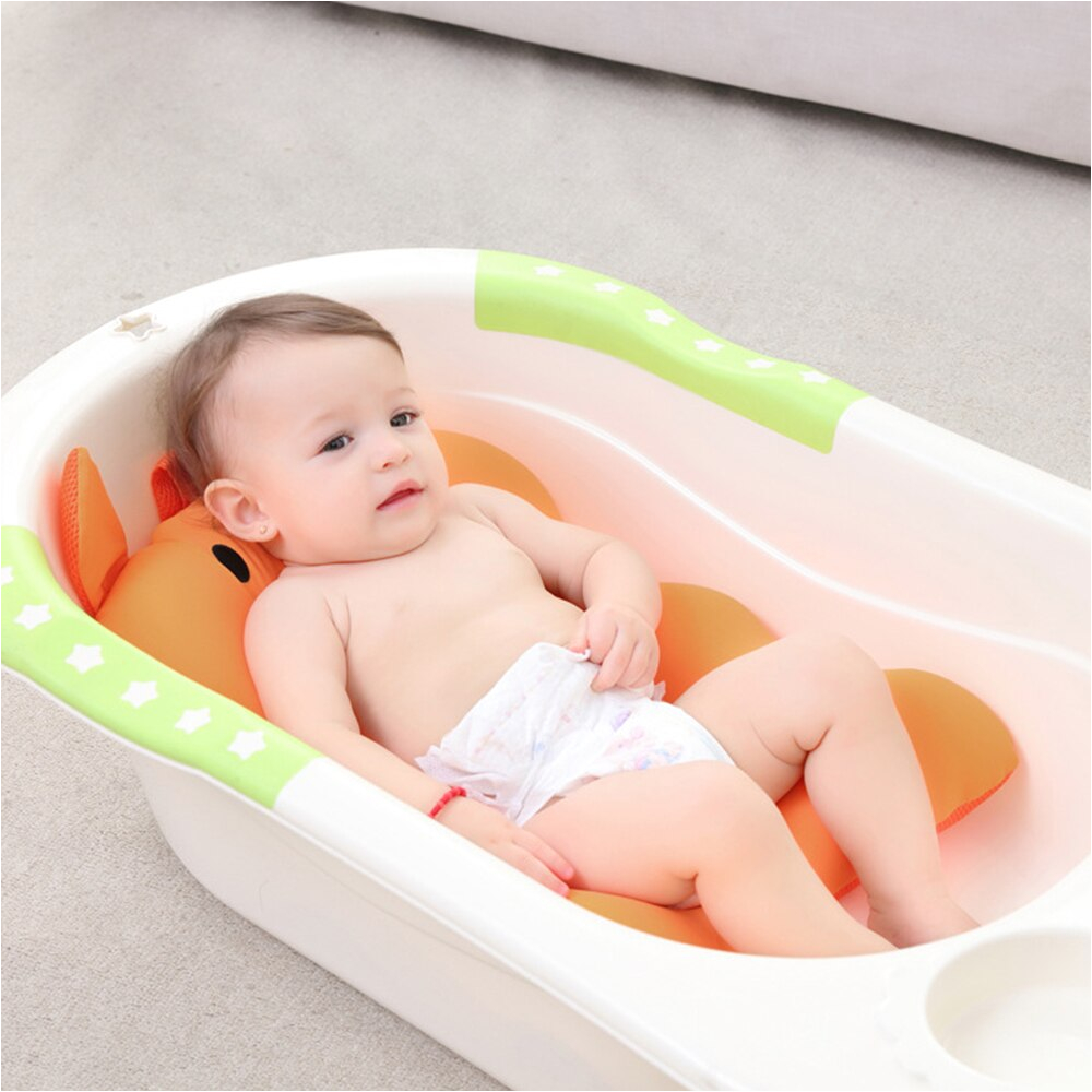 Best Baby Bathtub Mat Foldable Lovely Baby Bath Mat Cushion Cartoon Piggy Design