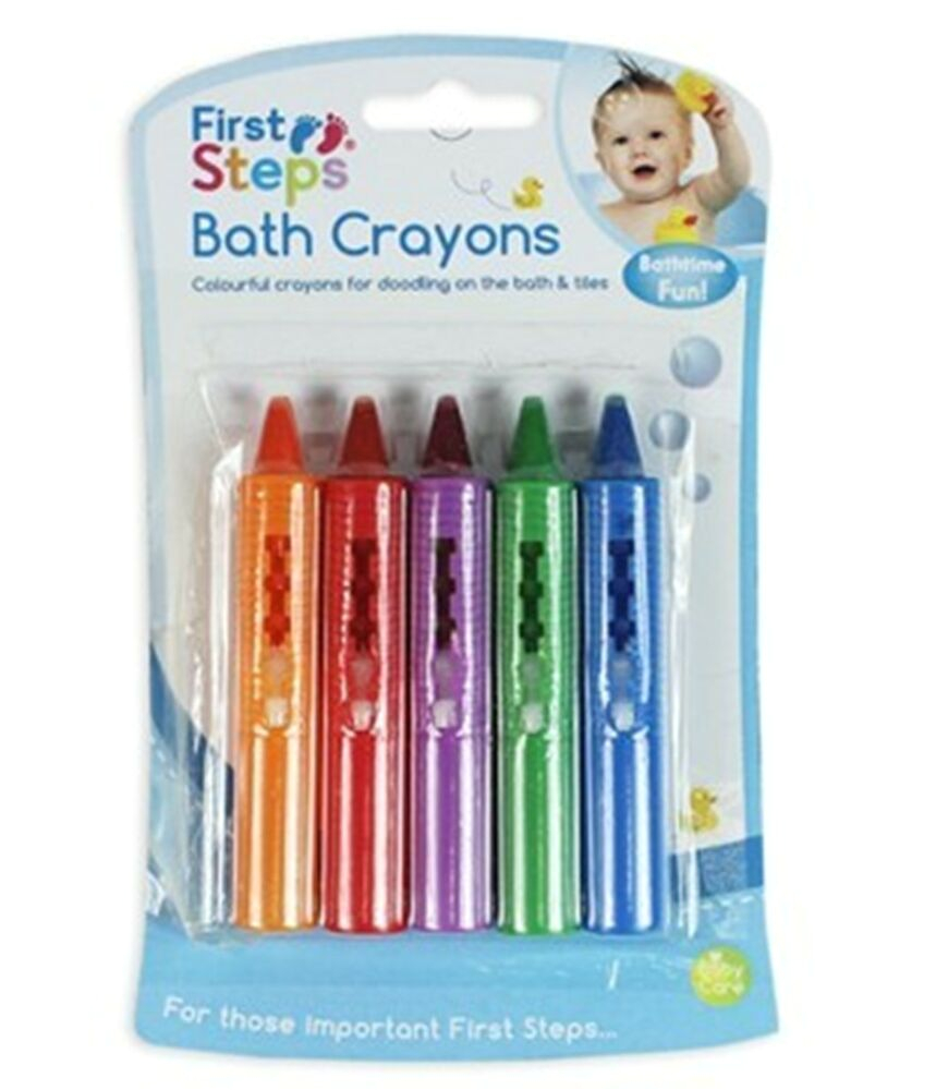 Best Non toxic Baby Bathtub First Steps Pack Of 5 Baby Bath Crayons for Fun In Bath