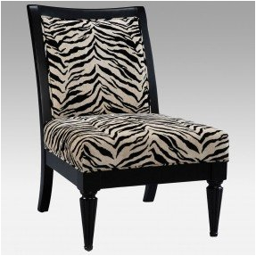 black and white accent chair