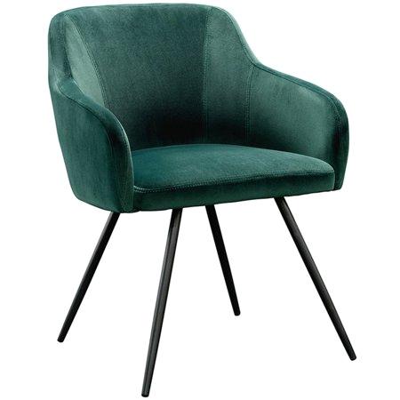 Black and White Accent Chair Canada Sauder Harvey Park Velvet Accent Chair In Emerald Green